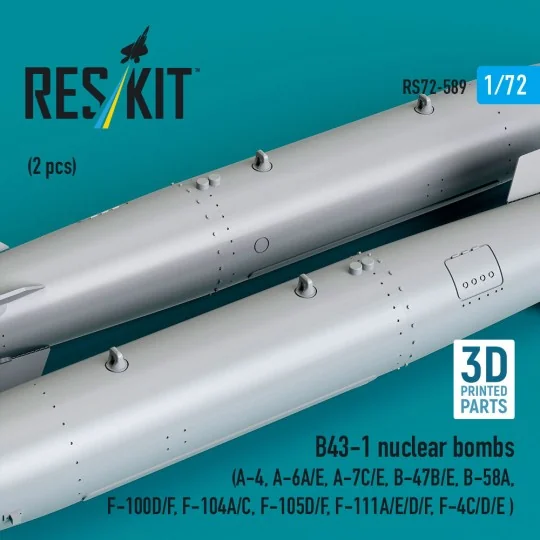 B43-1 nuclear bombs (2 pcs) (A-4, A-6A/E, A-7C/E, B-47B/E, B-58A, F...