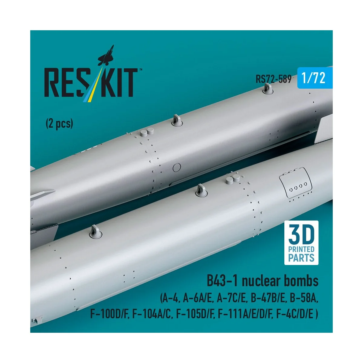 B43-1 nuclear bombs (2 pcs) (A-4, A-6A/E, A-7C/E, B-47B/E, B-58A, F...