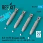 BLU-1B (750lb) napalm bombs finned MXU-393/B (4 pcs) (A-1, A-4, A-7...
