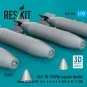 BLU-1B (750lb) napalm bombs finned MXU-469/B (4 pcs) (A-1, A-4, A-7...