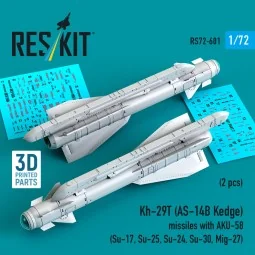 Kh-29T (AS-14B Kedge) missiles with AKU-58 (2 pcs) Su-17, Su-25, Su...