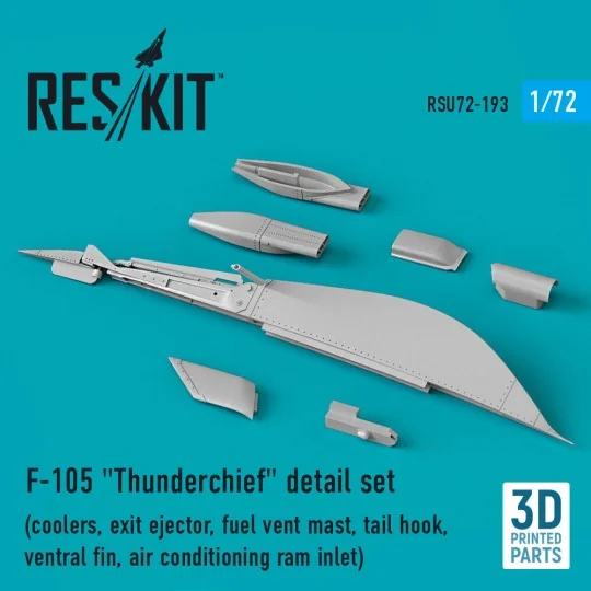F-105 Thunderchief detail set (coolers, exit ejector, fuel vent mas...