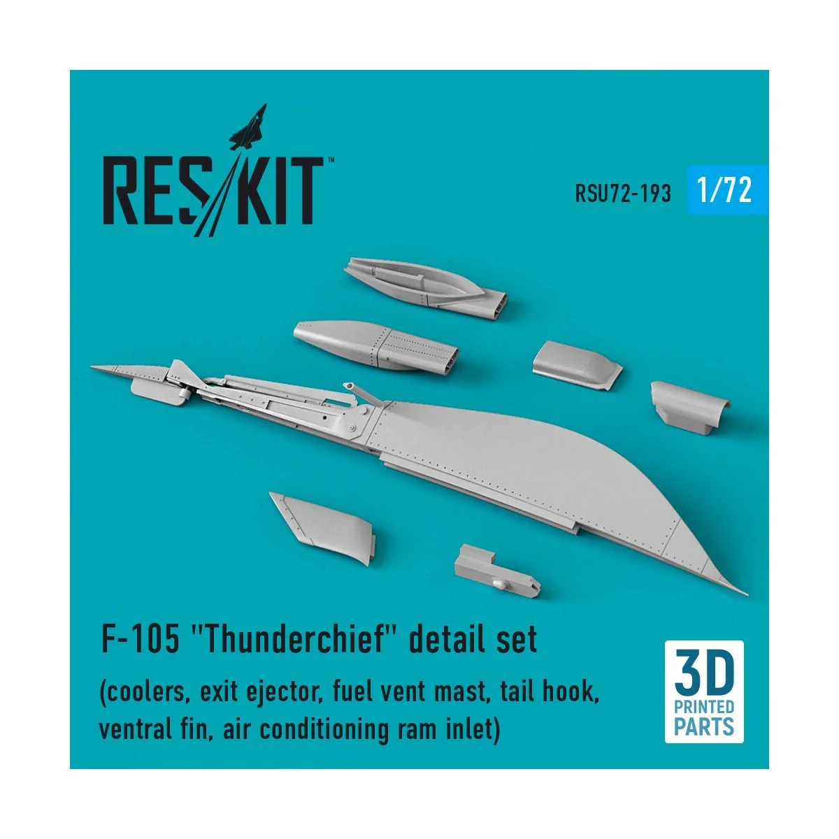 F-105 Thunderchief detail set (coolers, exit ejector, fuel vent mas...