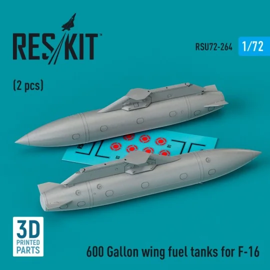 600 Gallon wing fuel tanks for F-16 & JASDF F2 (CJ/DJ Block 50/52, ...