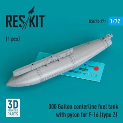 300 Gallon centerline fuel tank with pylon for F-16 (A/B/C/D/E/F/I)...