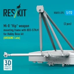 Mi-8 Hip weapon mounting frame with BD3-57KrV for Hobby Boss kit (U...