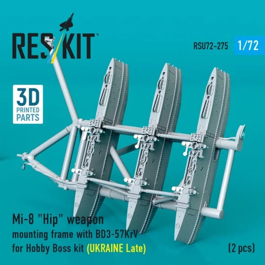 Mi-8 Hip weapon mounting frame with BD3-57KrV for Hobby Boss kit (U...