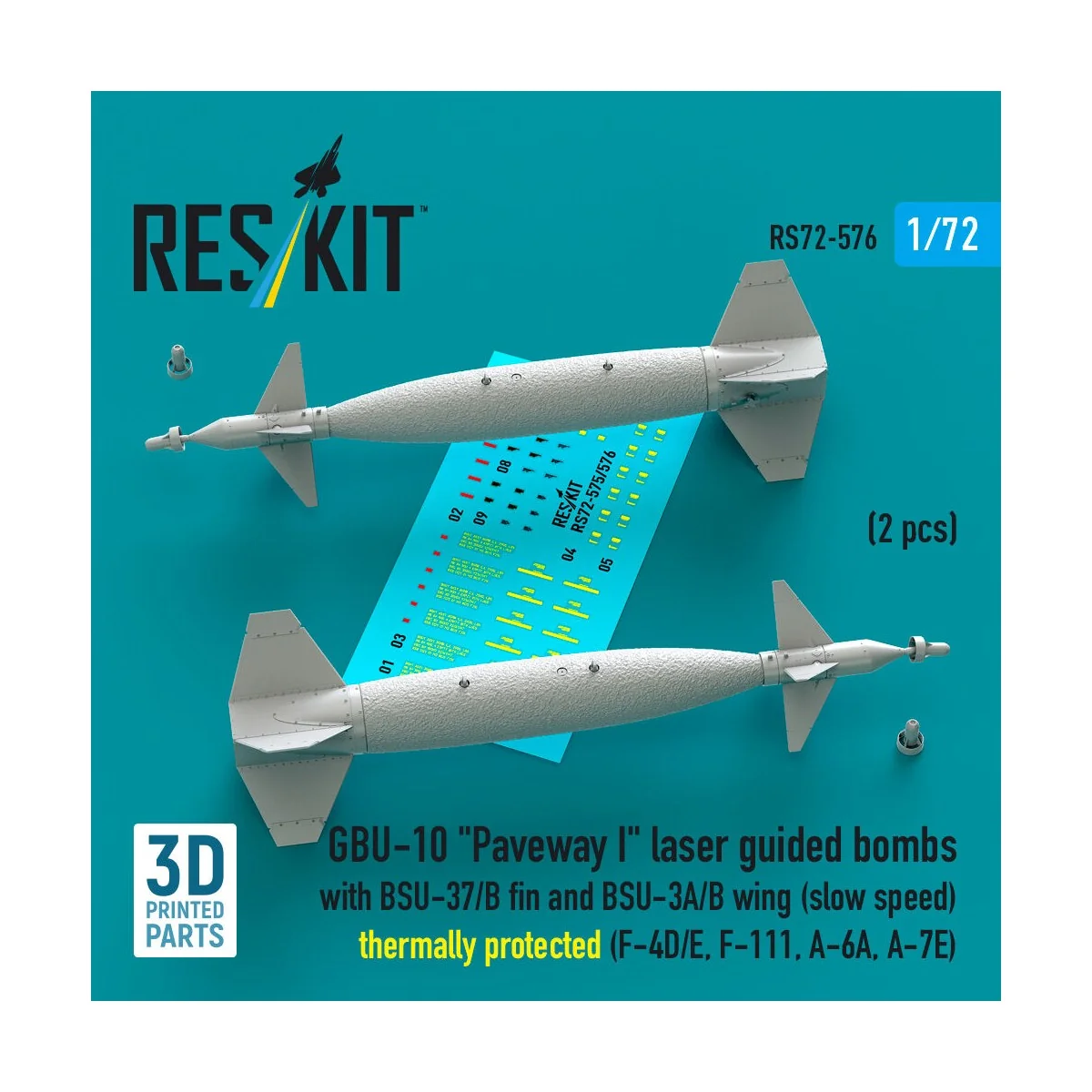 GBU-10 Paveway I laser guided bombs with BSU-37/B fin and BSU-3A/B ...