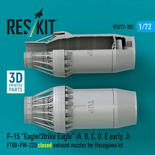 F?15 Eagle/Strike Eagle (A, B, C, D, E early, J) F100-PW-220 closed...