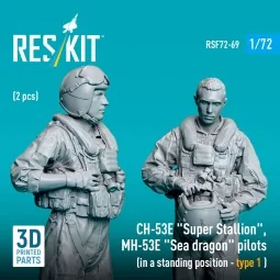 CH-53E Super Stallion, MH-53E Sea dragon pilots (in a standing posi...