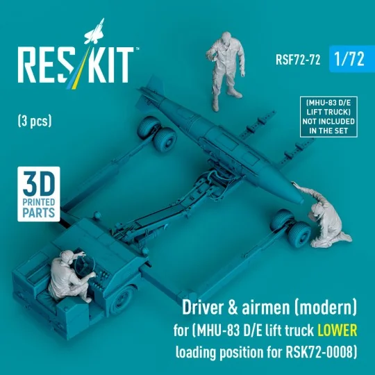 Driver & airmen (modern) (3 pcs) (MHU-83 D/E lift truck LOWER loadi...