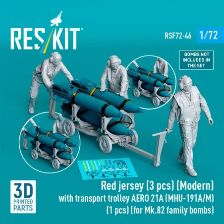 Red jersey (3 pcs) (Modern) with transport trolley AERO 21A (MHU-19...