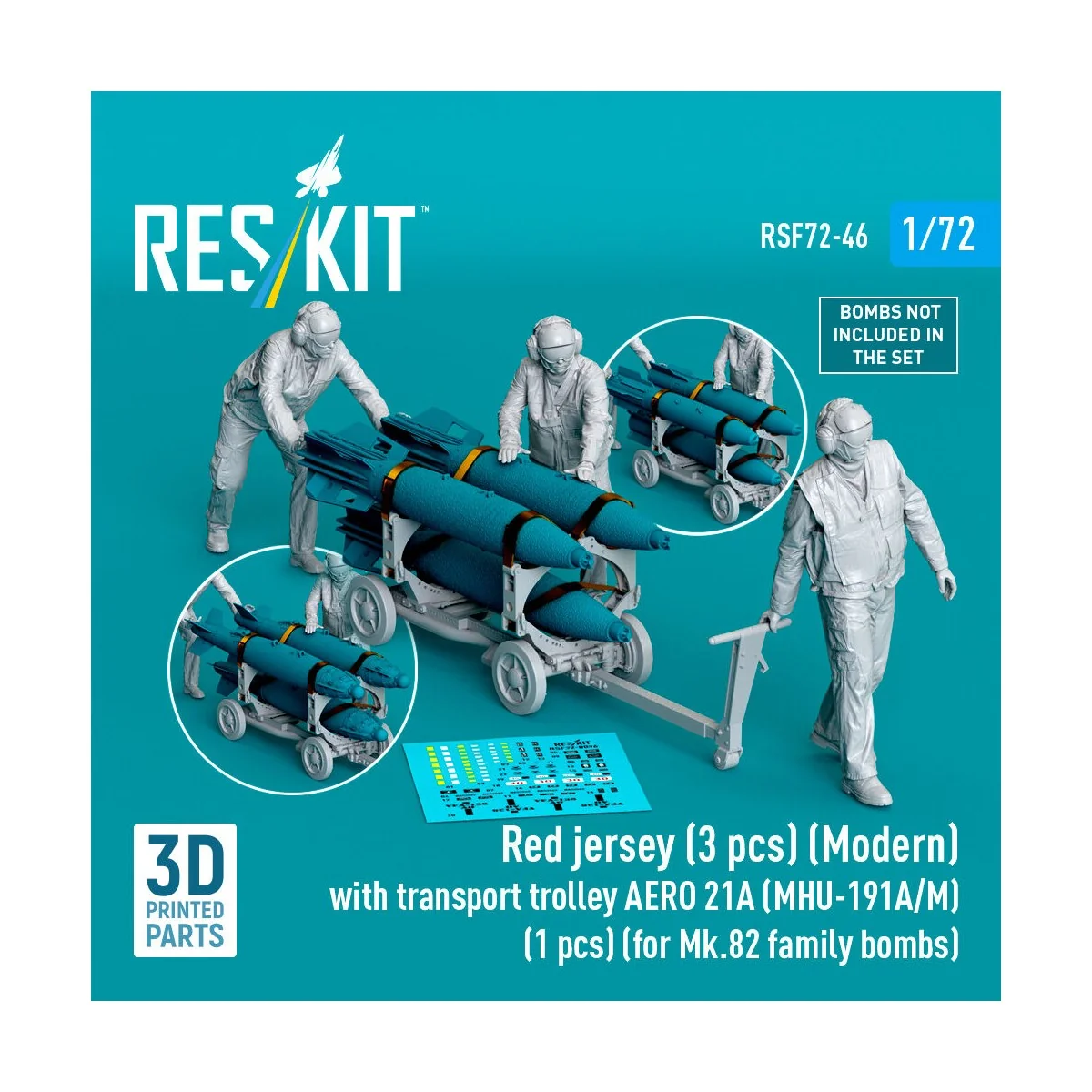 Red jersey (3 pcs) (Modern) with transport trolley AERO 21A (MHU-19...