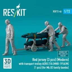 Red jersey (3 pcs) (Modern) with transport trolley AERO 21A (MHU-19... 2
