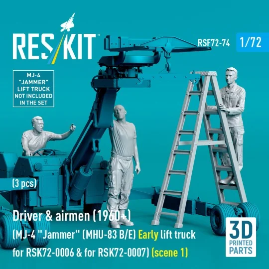 Driver & airmen (1960+) (3 pcs) (MJ-4 Jammer (MHU-83 B/E) Early lif...