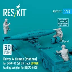 Driver & airmen (modern) (3 pcs) (MHU-83 D/E lift truck LOWER loadi... 2