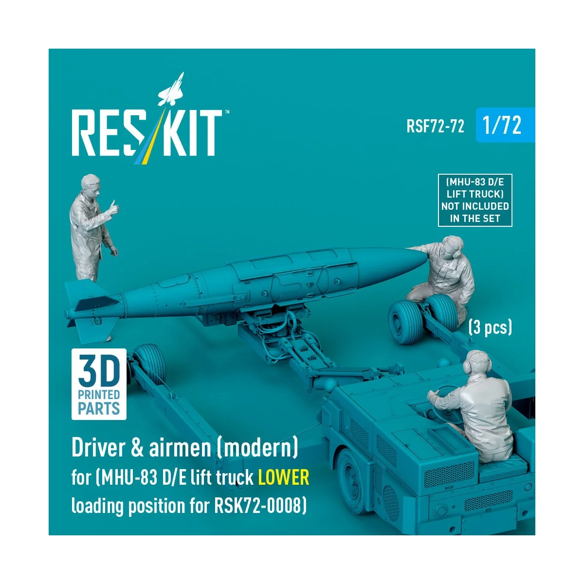 Driver & airmen (modern) (3 pcs) (MHU-83 D/E lift truck LOWER loadi...