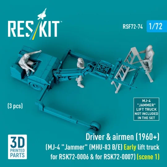 Driver & airmen (1960+) (3 pcs) (MJ-4 Jammer (MHU-83 B/E) Early lif...