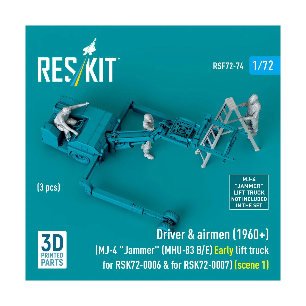 Driver & airmen (1960+) (3 pcs) (MJ-4 Jammer (MHU-83 B/E) Early lif...