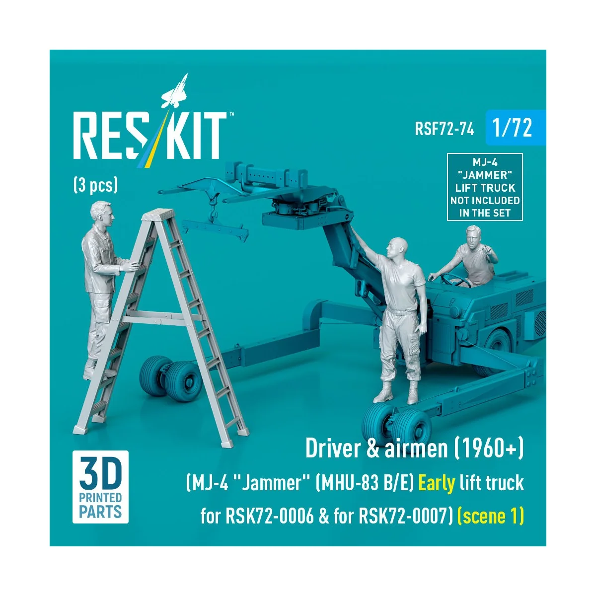 Driver & airmen (1960+) (3 pcs) (MJ-4 Jammer (MHU-83 B/E) Early lif...