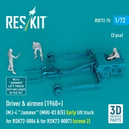 Driver & airmen (1960+) (3 pcs) (MJ-4 Jammer (MHU-83 B/E) Early lif...