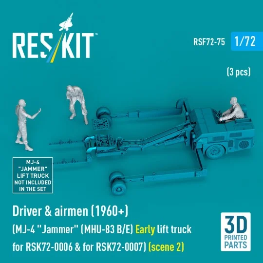 Driver & airmen (1960+) (3 pcs) (MJ-4 Jammer (MHU-83 B/E) Early lif...