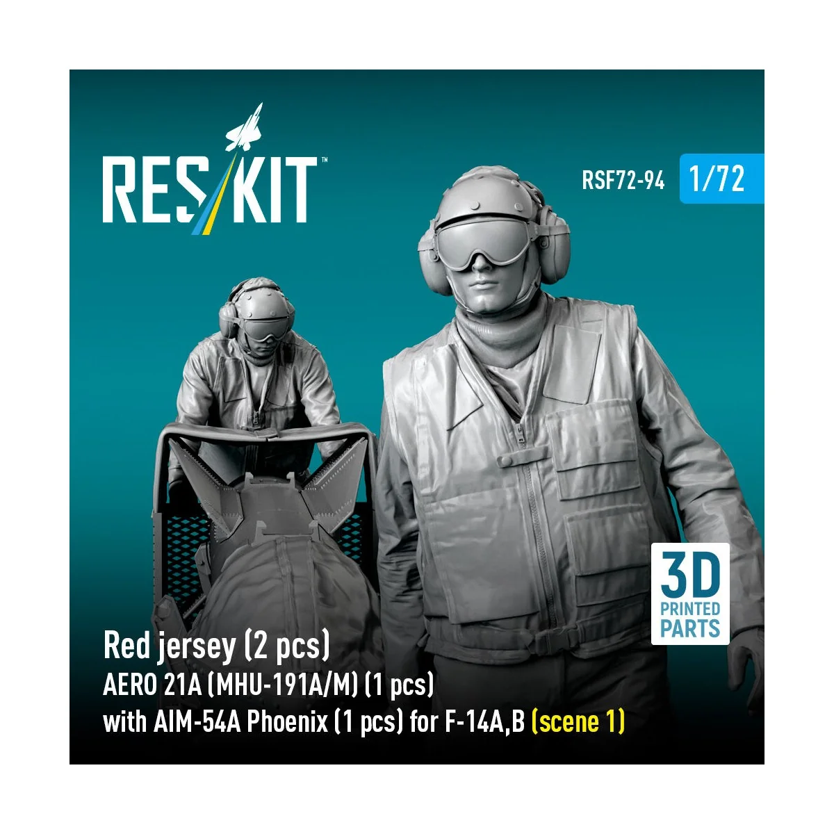 Red jersey (2 pcs) AERO 21A (MHU-191A/M) (1 pcs) with AIM-54A Phoen...