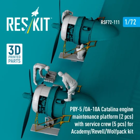 PBY-5 /OA-10A Catalina engine maintenance platform (2 pcs) with ser...