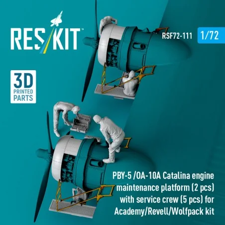 PBY-5 /OA-10A Catalina engine maintenance platform (2 pcs) with ser...