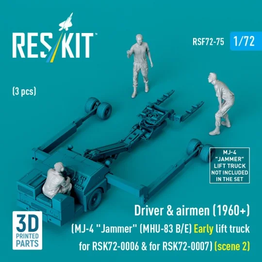 Driver & airmen (1960+) (3 pcs) (MJ-4 Jammer (MHU-83 B/E) Early lif...