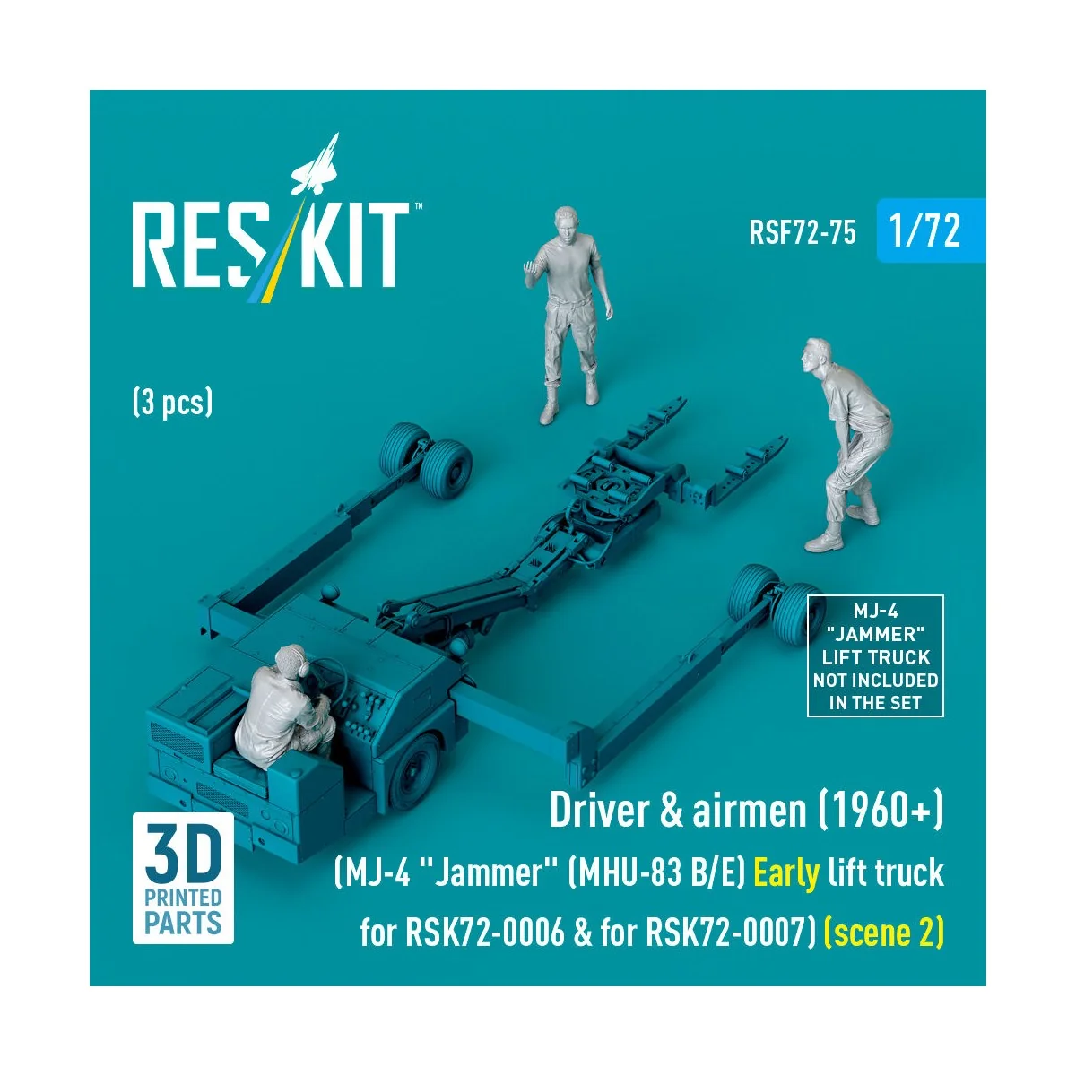 Driver & airmen (1960+) (3 pcs) (MJ-4 Jammer (MHU-83 B/E) Early lif...