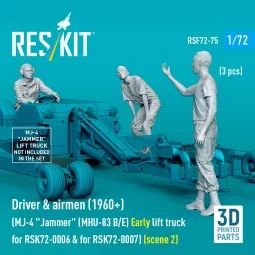 Driver & airmen (1960+) (3 pcs) (MJ-4 Jammer (MHU-83 B/E) Early lif...
