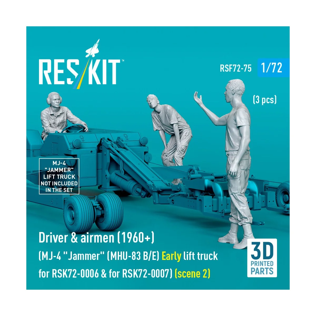 Driver & airmen (1960+) (3 pcs) (MJ-4 Jammer (MHU-83 B/E) Early lif...