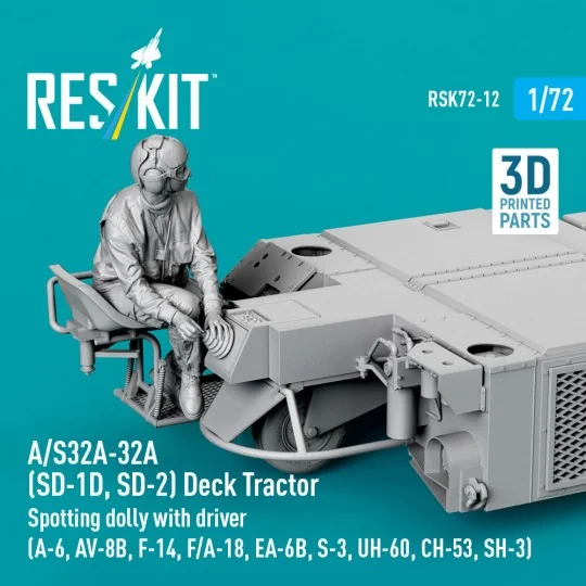A/S32A-32A (SD-1D, SD-2) Deck Tractor Spotting dolly with driver (A...