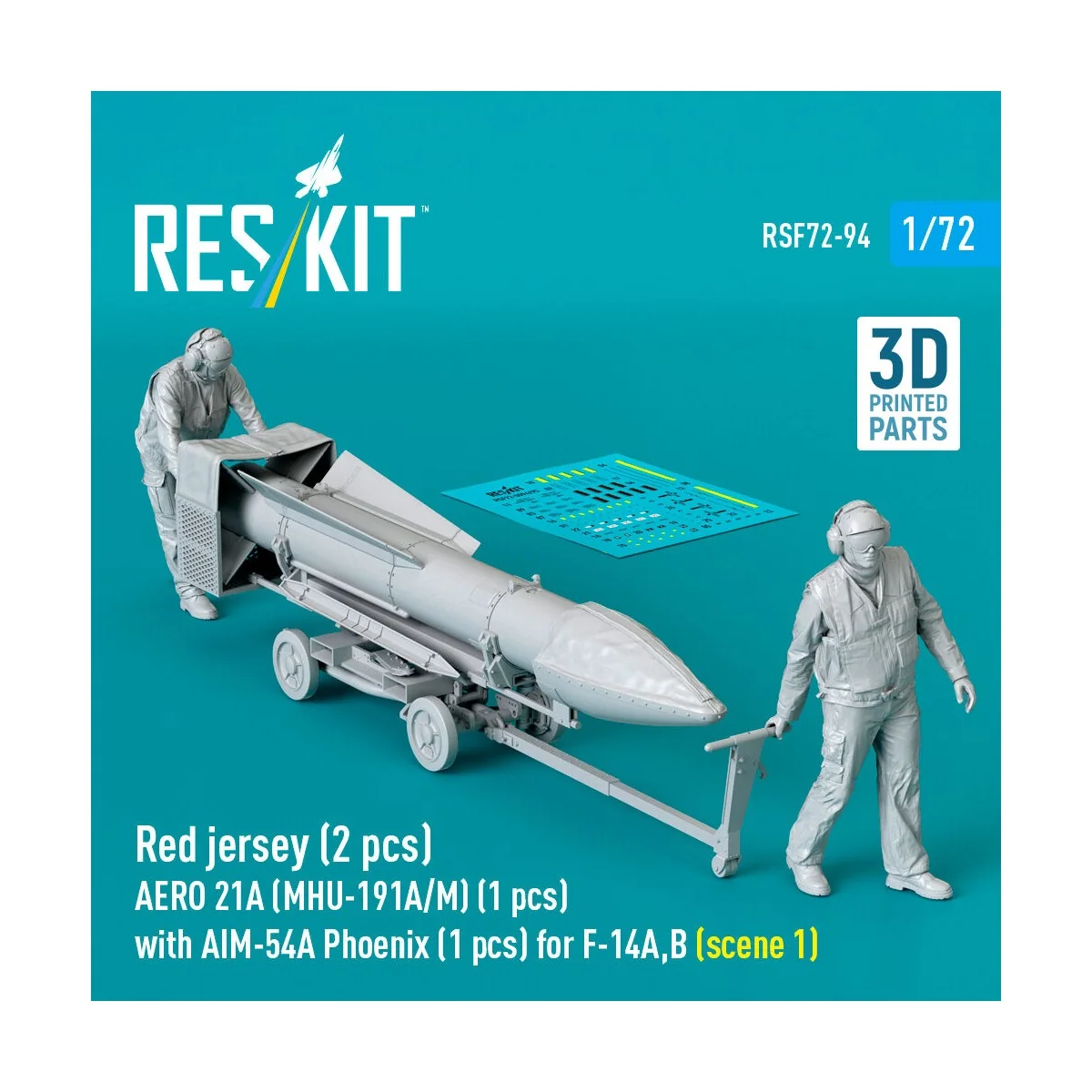 Red jersey (2 pcs) AERO 21A (MHU-191A/M) (1 pcs) with AIM-54A Phoen...