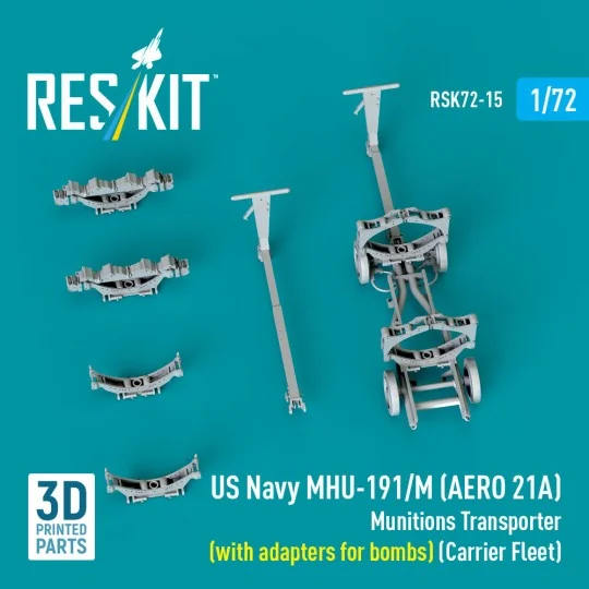 US NAVY MHU-191/M (AERO 21A) Munitions Transporter (with adapters f...