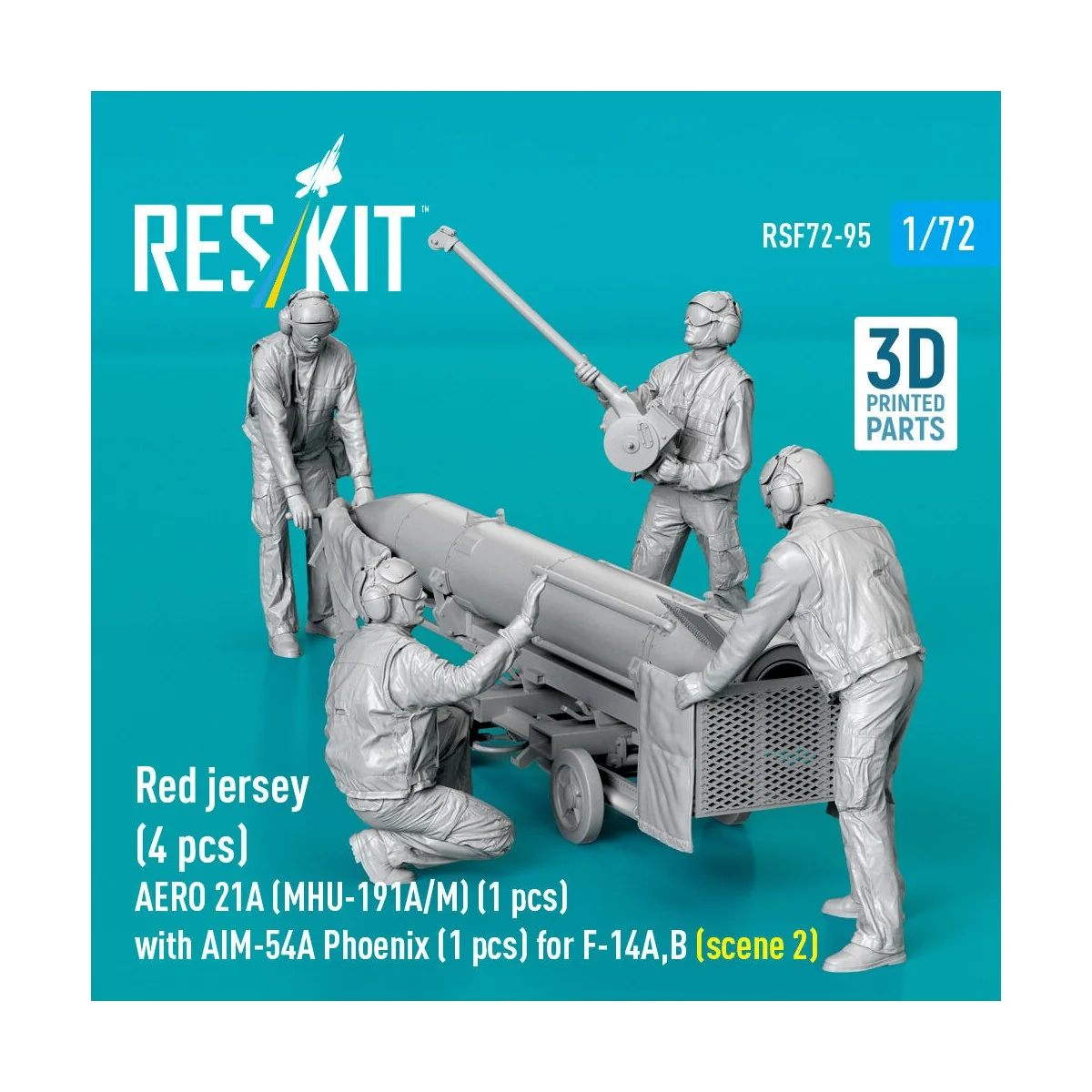 Red jersey (4 pcs) AERO 21A (MHU-191A/M) (1 pcs) with AIM-54A Phoen...