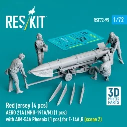 Red jersey (4 pcs) AERO 21A (MHU-191A/M) (1 pcs) with AIM-54A Phoen...
