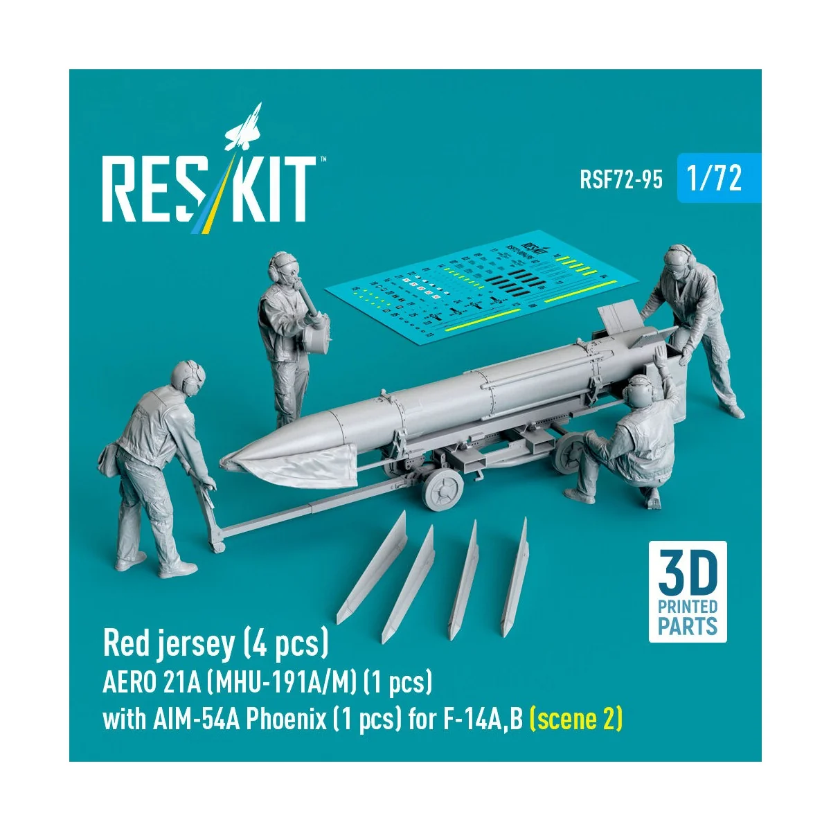 Red jersey (4 pcs) AERO 21A (MHU-191A/M) (1 pcs) with AIM-54A Phoen...