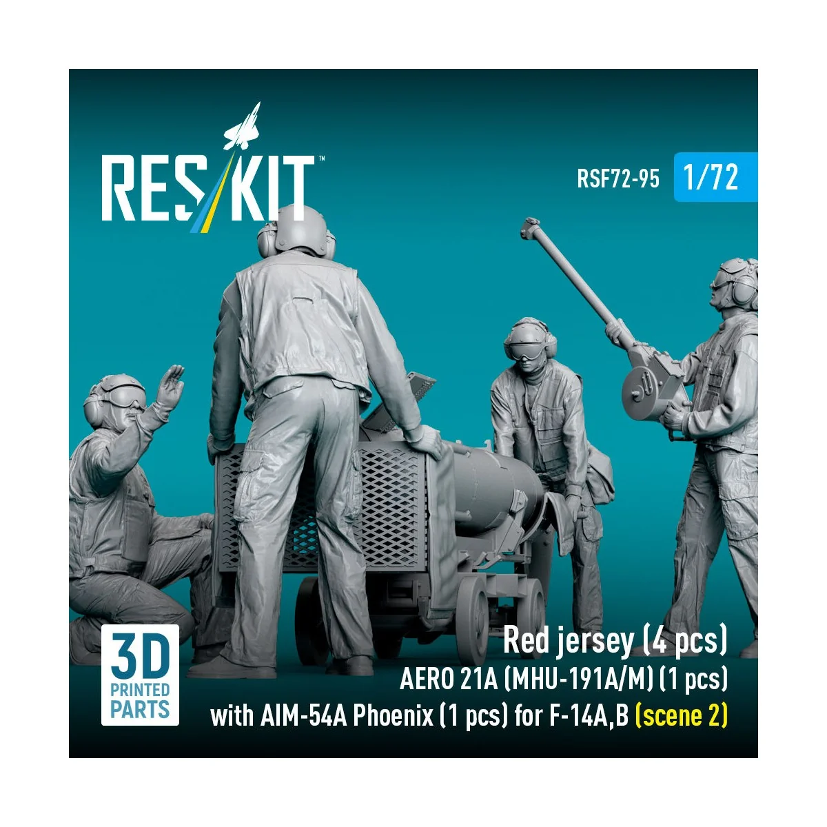Red jersey (4 pcs) AERO 21A (MHU-191A/M) (1 pcs) with AIM-54A Phoen...