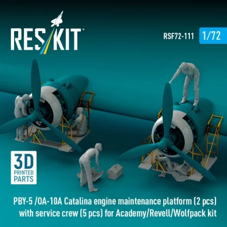 PBY-5 /OA-10A Catalina engine maintenance platform (2 pcs) with ser...