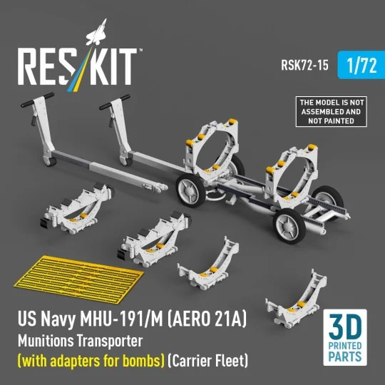 US NAVY MHU-191/M (AERO 21A) Munitions Transporter (with adapters f...