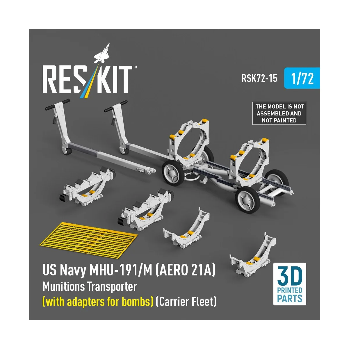 US NAVY MHU-191/M (AERO 21A) Munitions Transporter (with adapters f...