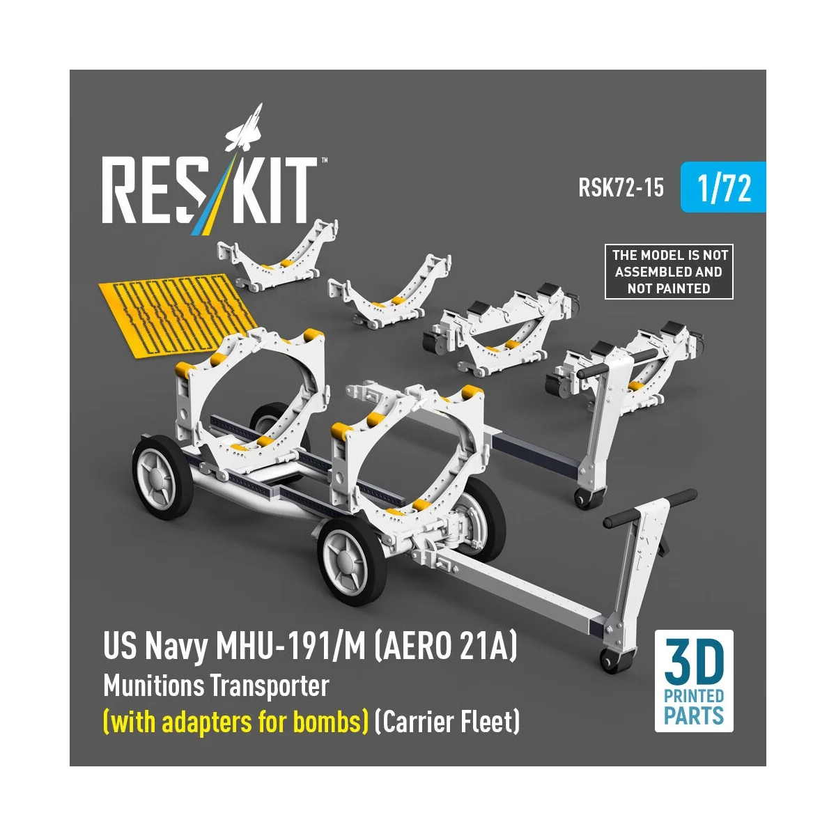US NAVY MHU-191/M (AERO 21A) Munitions Transporter (with adapters f...