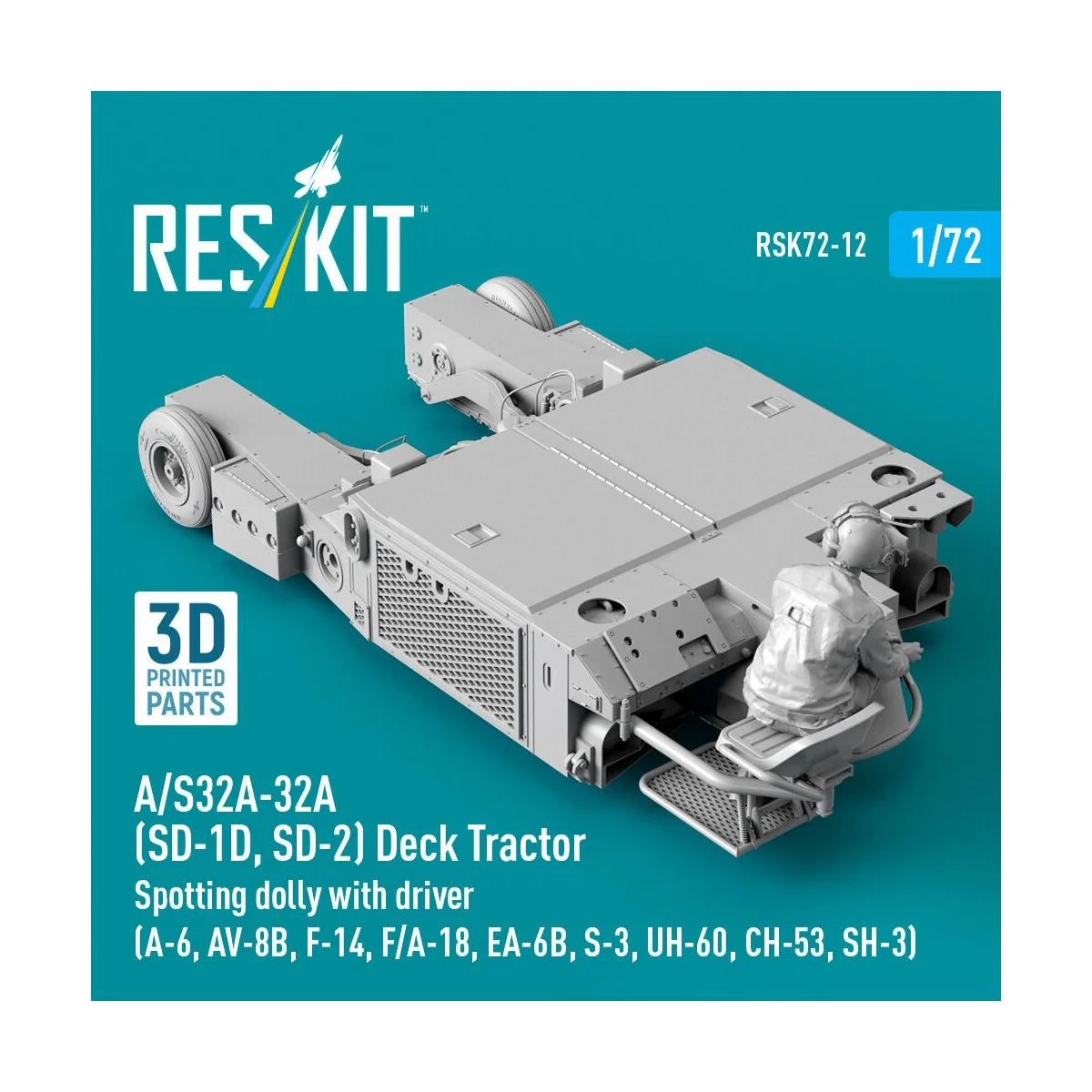 A/S32A-32A (SD-1D, SD-2) Deck Tractor Spotting dolly with driver (A...