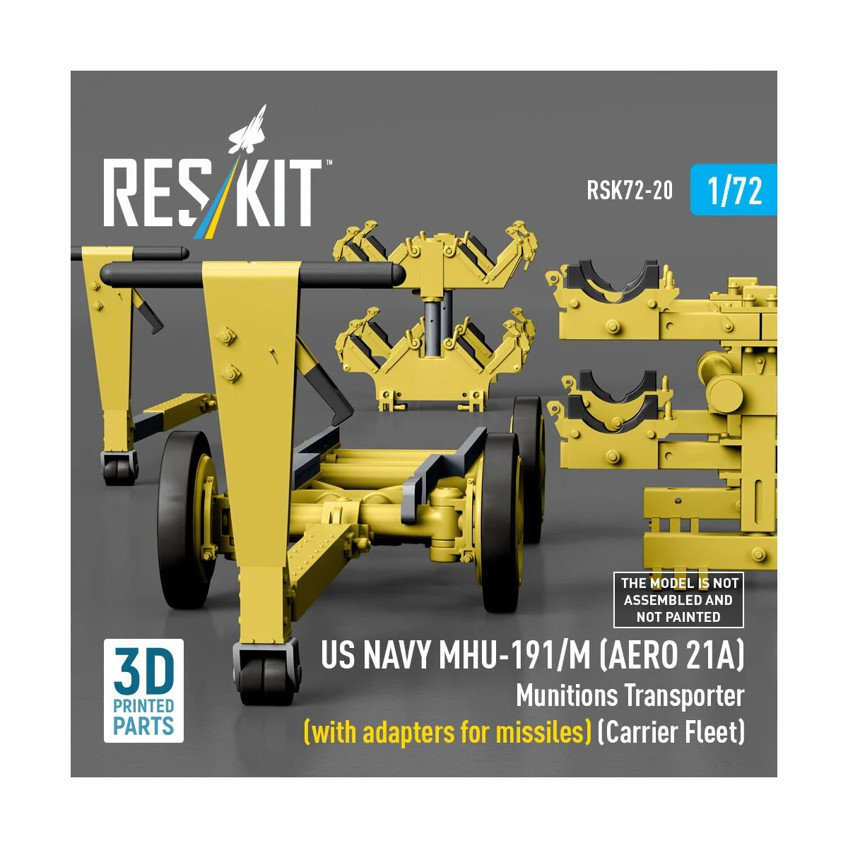 US NAVY MHU-191/M (AERO 21A) Munitions Transporter (with adapters f...