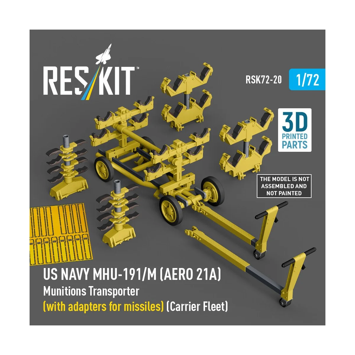 US NAVY MHU-191/M (AERO 21A) Munitions Transporter (with adapters f...
