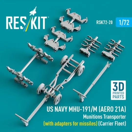 US NAVY MHU-191/M (AERO 21A) Munitions Transporter (with adapters f...