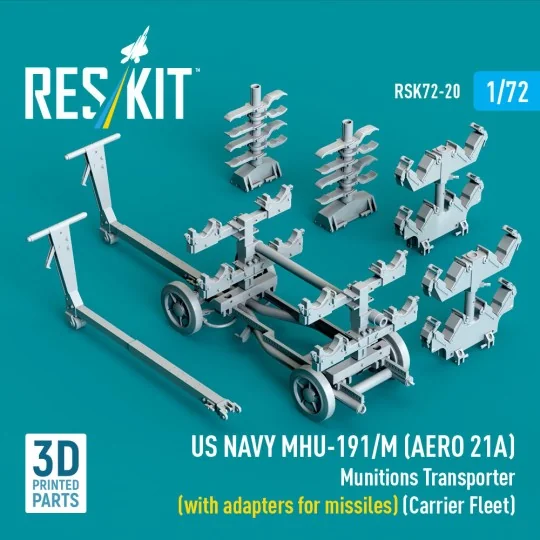 US NAVY MHU-191/M (AERO 21A) Munitions Transporter (with adapters f...