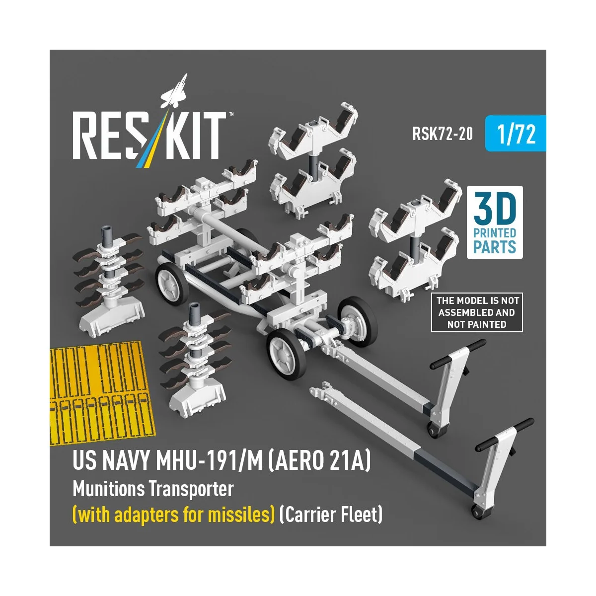 US NAVY MHU-191/M (AERO 21A) Munitions Transporter (with adapters f...
